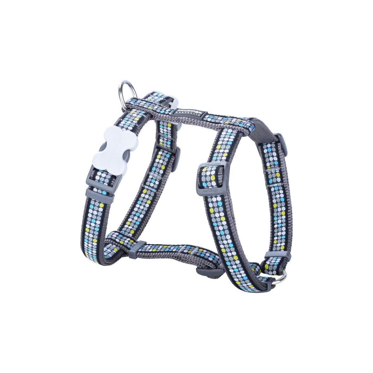 Harnais pour chien Red Dingo moderne gris 36-54 cm