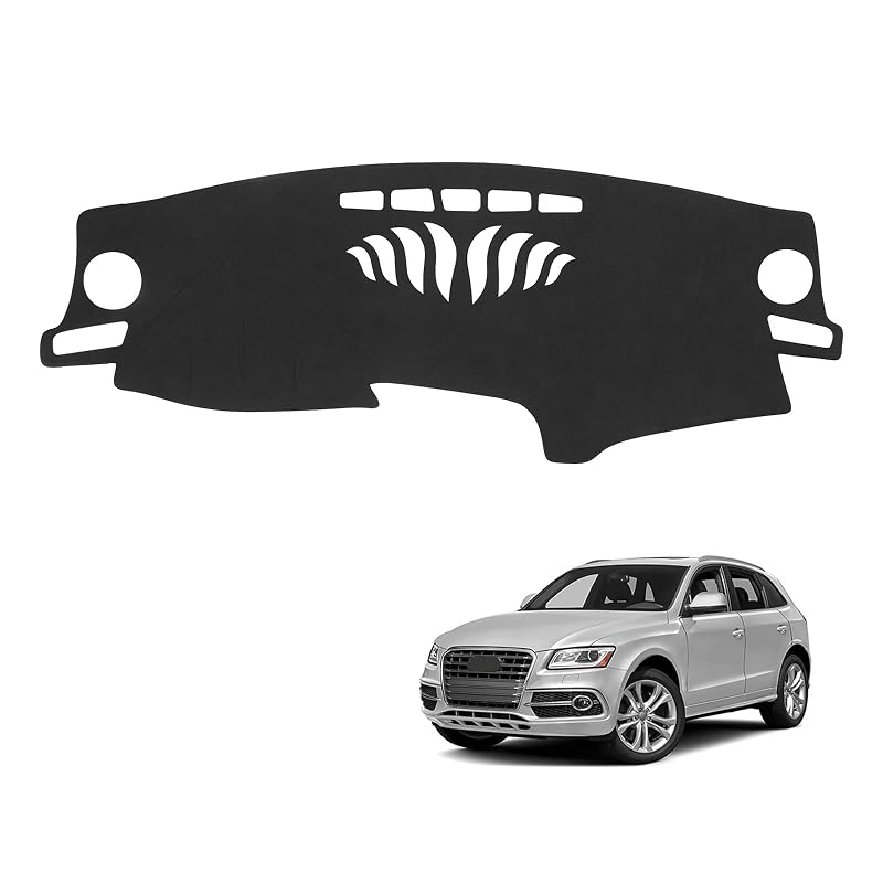 Capa para Painel em Flanela Preta compatível com Audi Q5 2009–2017 PeakPurit