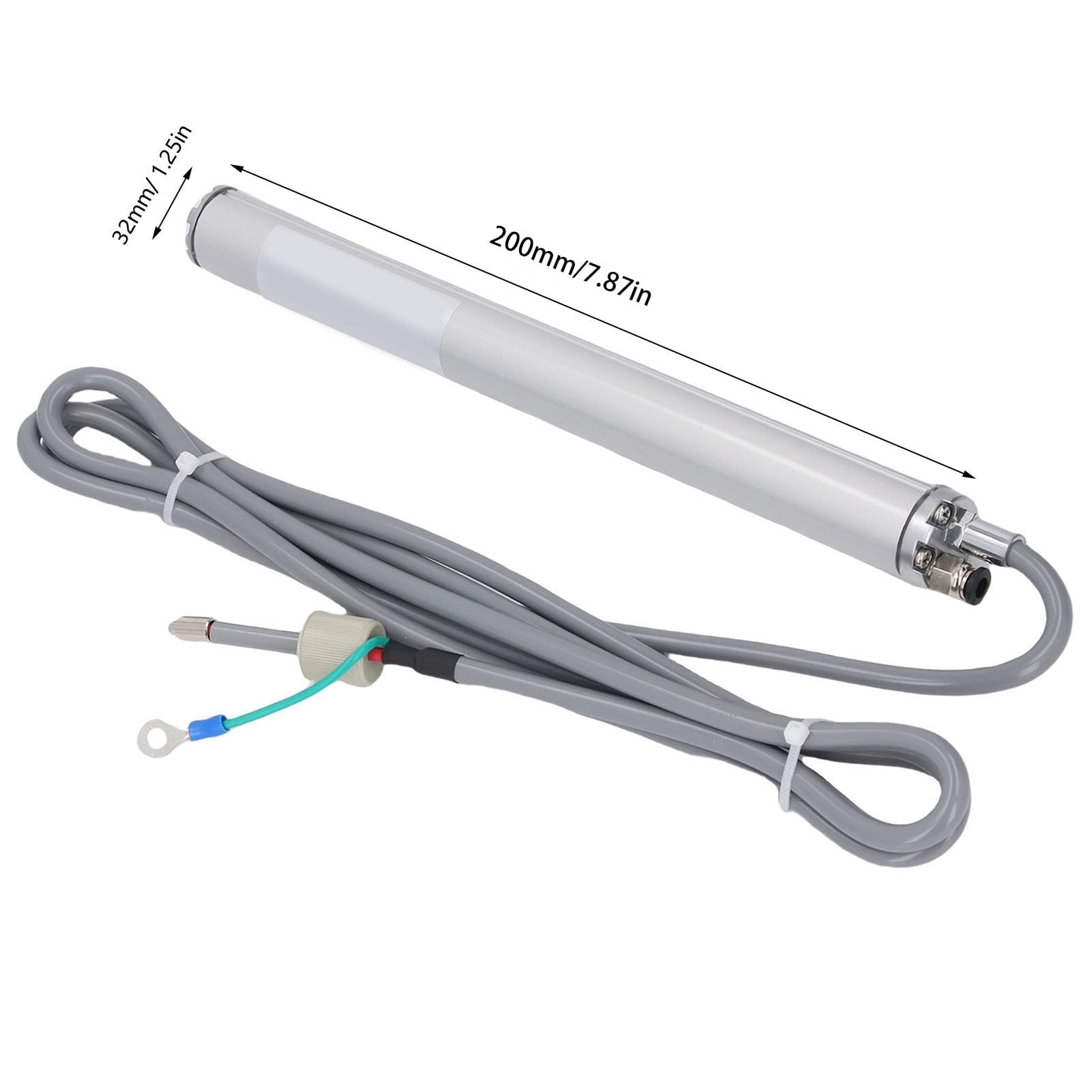 Gonetre Barra de Aire Ionizante Varilla Antiestática de 200 Mm, para Equipos Eléctricos con Salida de 7,0 KV, Varilla de Eliminación de Estática para Máquinas de Impresión y Fabricación