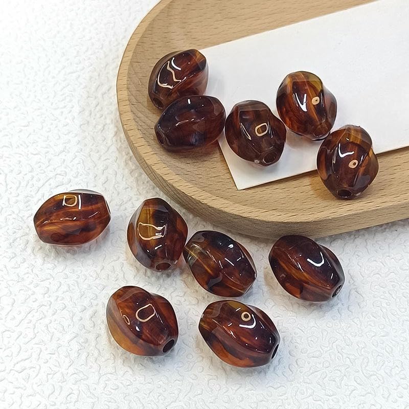 30/50/100 sztuk 17x20 mm nieregularne duże otwory koraliki dystansowe akrylowe koraliki dystansowe do naszyjników, breloczków, ubrań, torebek i akcesoriów DIY