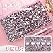 16000 Pcs Resin Rhinestones for Crafting, Flatback Pink Gems Jelly Rhinestones, Mixed Sizes Pink Bedazzling Crystal with Pickup Tool for DIY Crafts Clothing Tumblers Mugs Shoes Fabric Nail Art