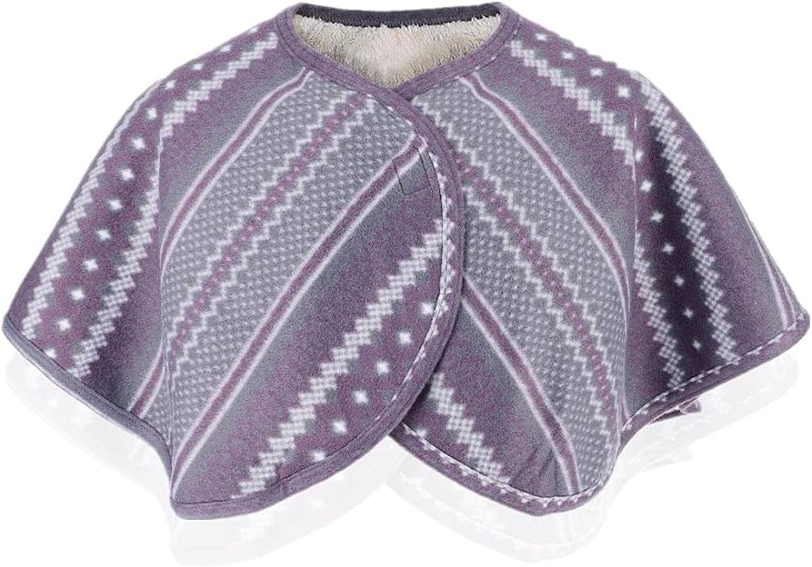 Shoulder Warming Pad, Soft Neck Heat Wrap Old People Shoulder Protective Shawl for Winter Shoulder and Neck Warm Plush Cape
