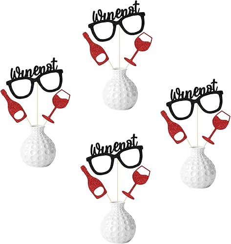 Palitos de centro de mesa de Wine Time, decoraciones de fiesta de cata de vinos, decoración de fiesta de cumpleaños con temática de whisky de vino,