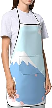 Amazon.co.jp: [Tyree] エプロン 富士山 首掛け シンプル かわいい柄
