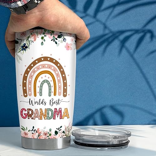 Vista 183 de SANDJEST Vaso inspirador de 20 onzas, regalo cristiano, regalos inspiradores para mujeres, vasos con aislamiento de acero inoxidable motivacional