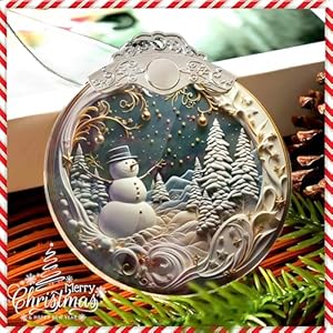 Christmas ornaments 2024 snowman unique christmas ornaments 4 inch acrylic ornament art holiday decoration car interiors decors 2024 christmas ornament  urban country home decor
