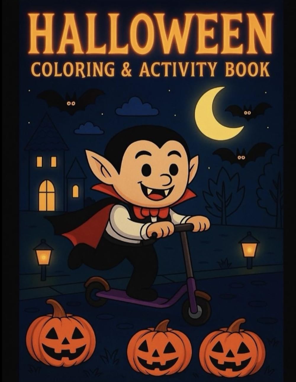 Halloween coloring & activity book: Enjoy over 40 adorable Halloween coloring pages - plus a handful of fun bonus puzzles and games to keep kids entertained for hours