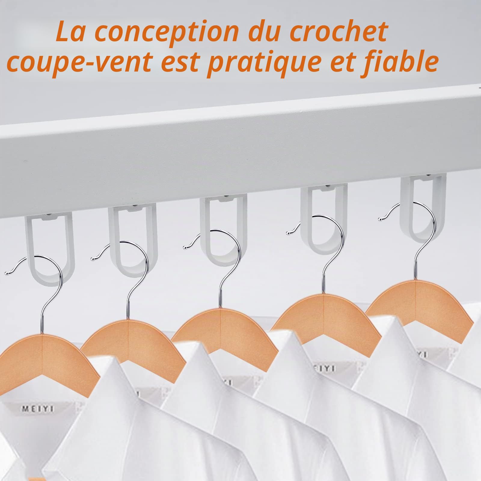 Séchoir À Linge Pliant Blanc Etendoir Linge Exterieur Pliable, 3 Étages Sechoir A Linge Mural Intérieur, Aluminium Séchoirs À Linge pour Balcon Buanderie Salle, Portant A Vetement