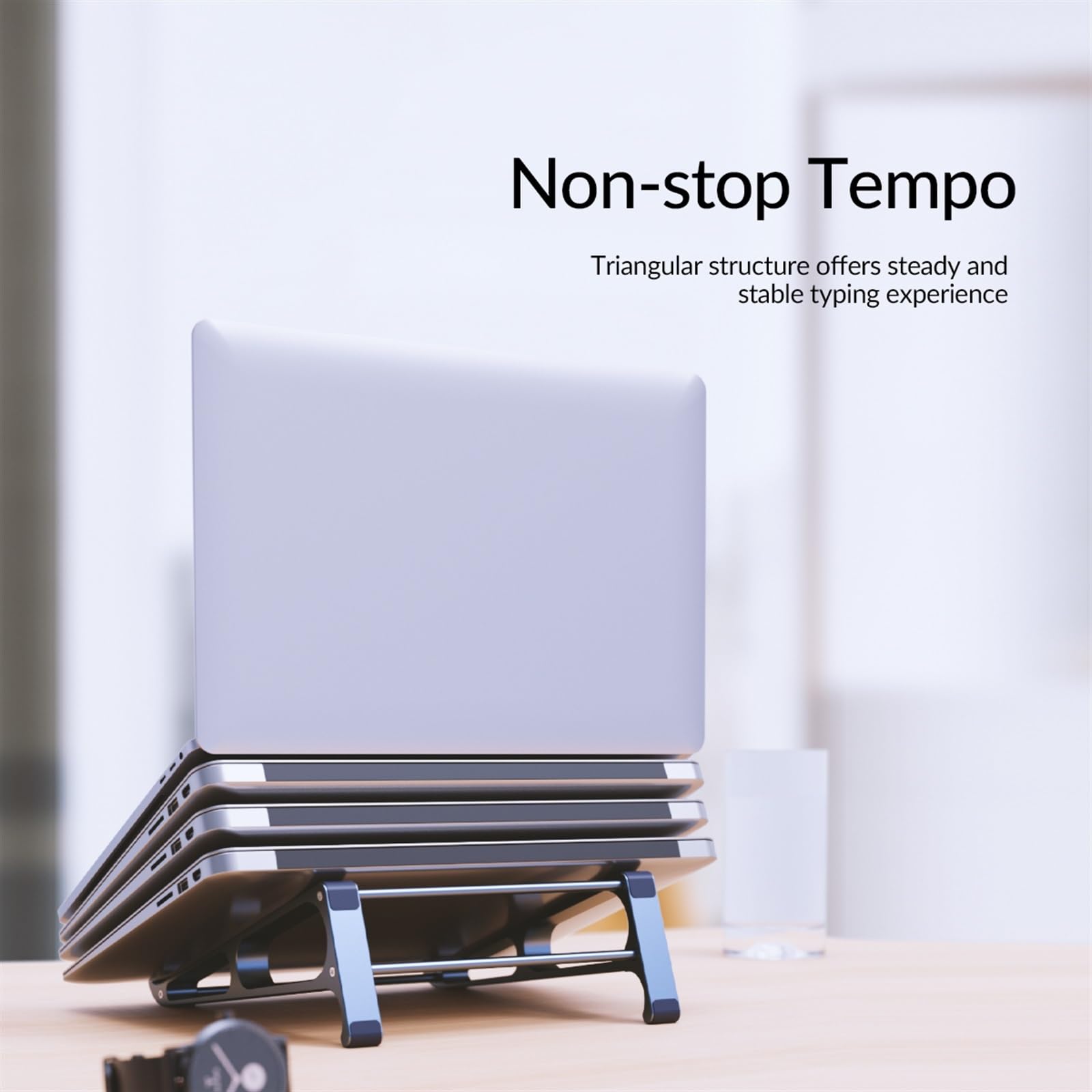 Regulowany stojak na laptopa, przenośny stojak na laptopa, stojak na laptopa, aluminiowy stojak na laptopa, pionowy stojak na notebooka (duży rozmiar)
