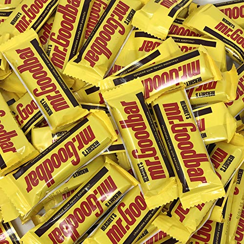 Hershey's Mr. Goodbar Milk Chocolate Bars With Peanuts, Snack Size, For Parties, Movie Nights, Candy Bowls, Noshing, Candy Chocolate Bars, 3 Pounds