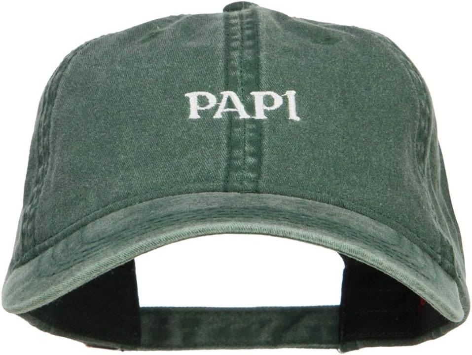 Papi Embroidered Washed Cap