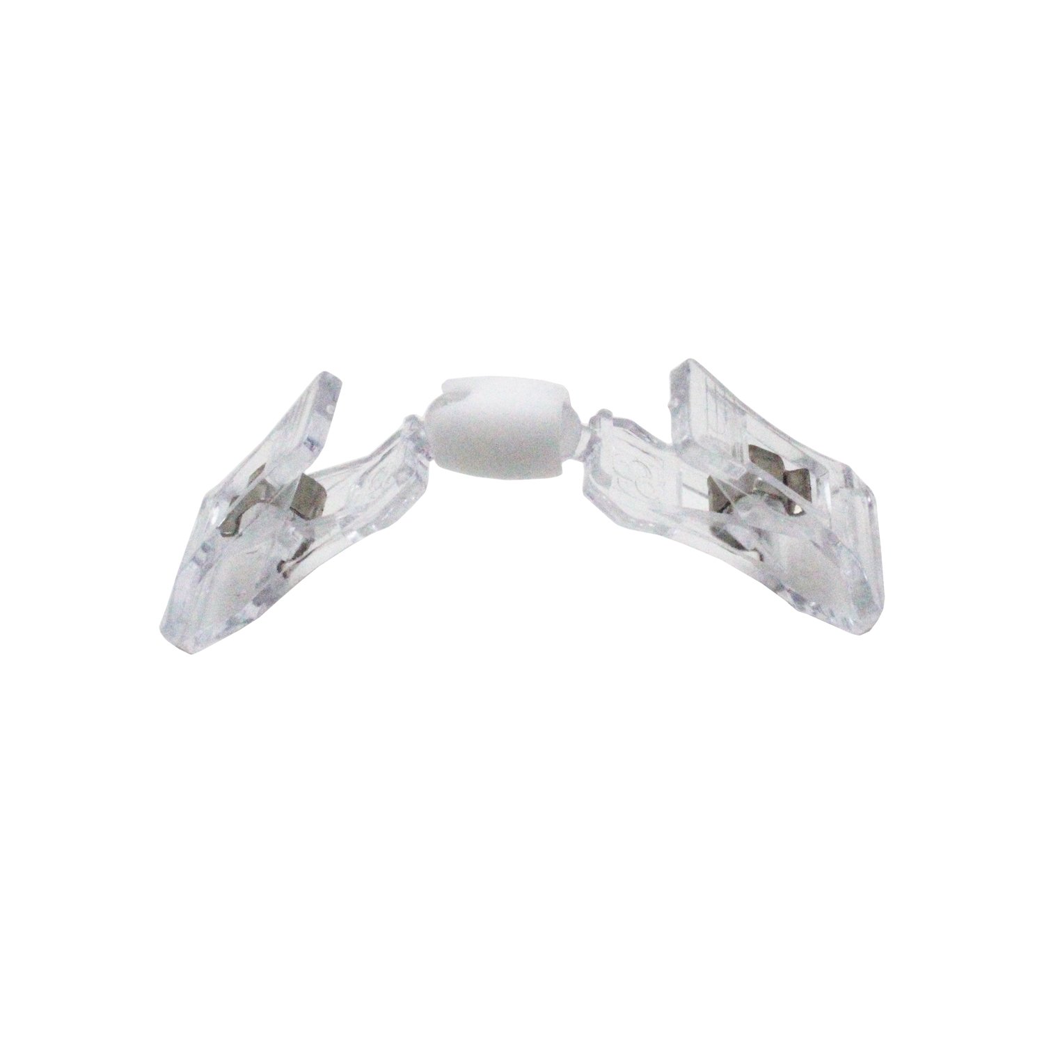 LJY 16 Pcs Rotatable Sign Holder Clips 9.5 cm (3.74 in), Clear Double Sided Plastic Clips for Retail Basket Labels Price Tags - Image 3