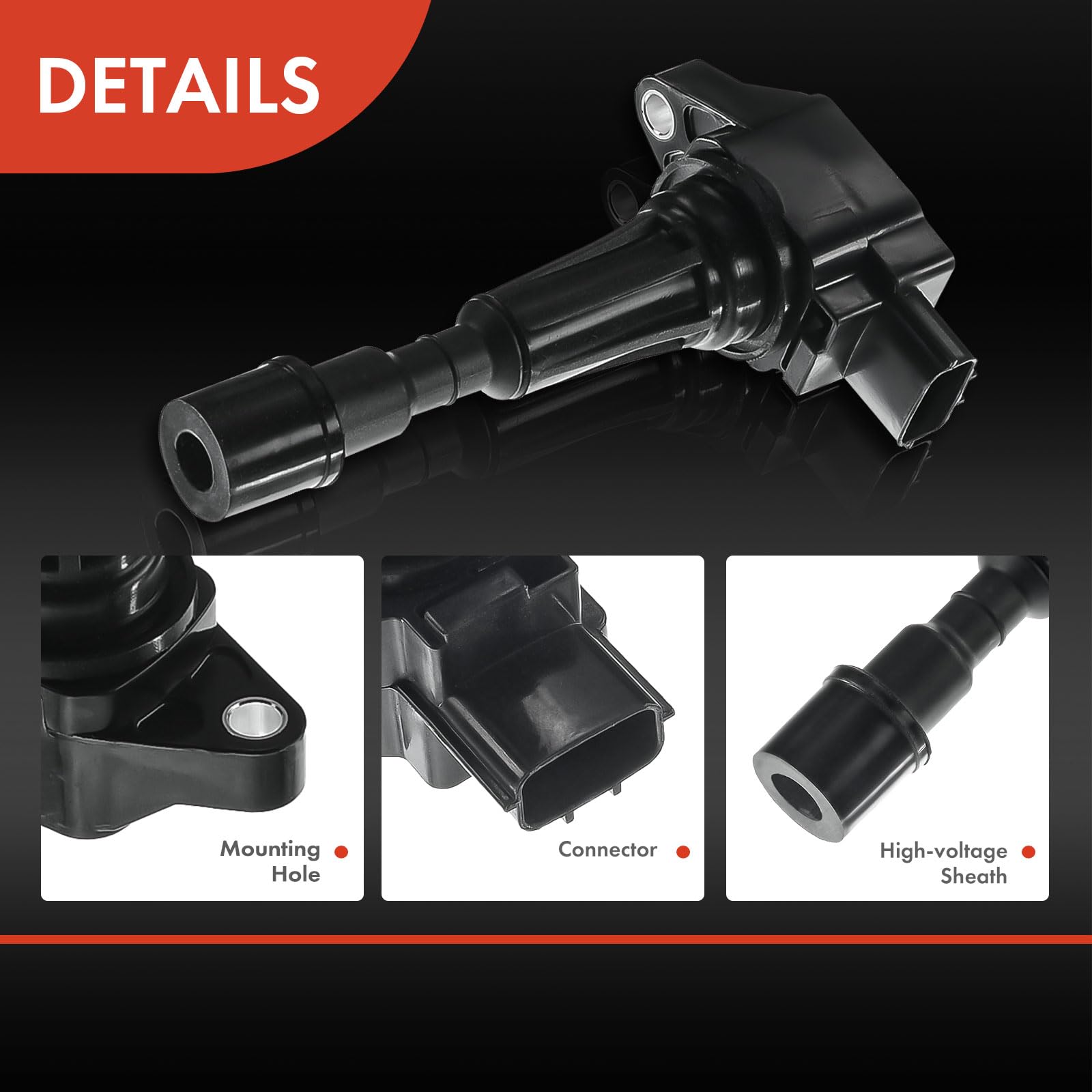 Frankberg Bobinas de encendido Módulo de bobinas de encendido Compatible con 2 DE DH 1.3 2 DE DH 1.3 MZR 3 BK 1.6 2 DE DH 1.5 2 DE DH 1.5 MZR Replace# ZJ49-18-100A,ZJ49-18-100