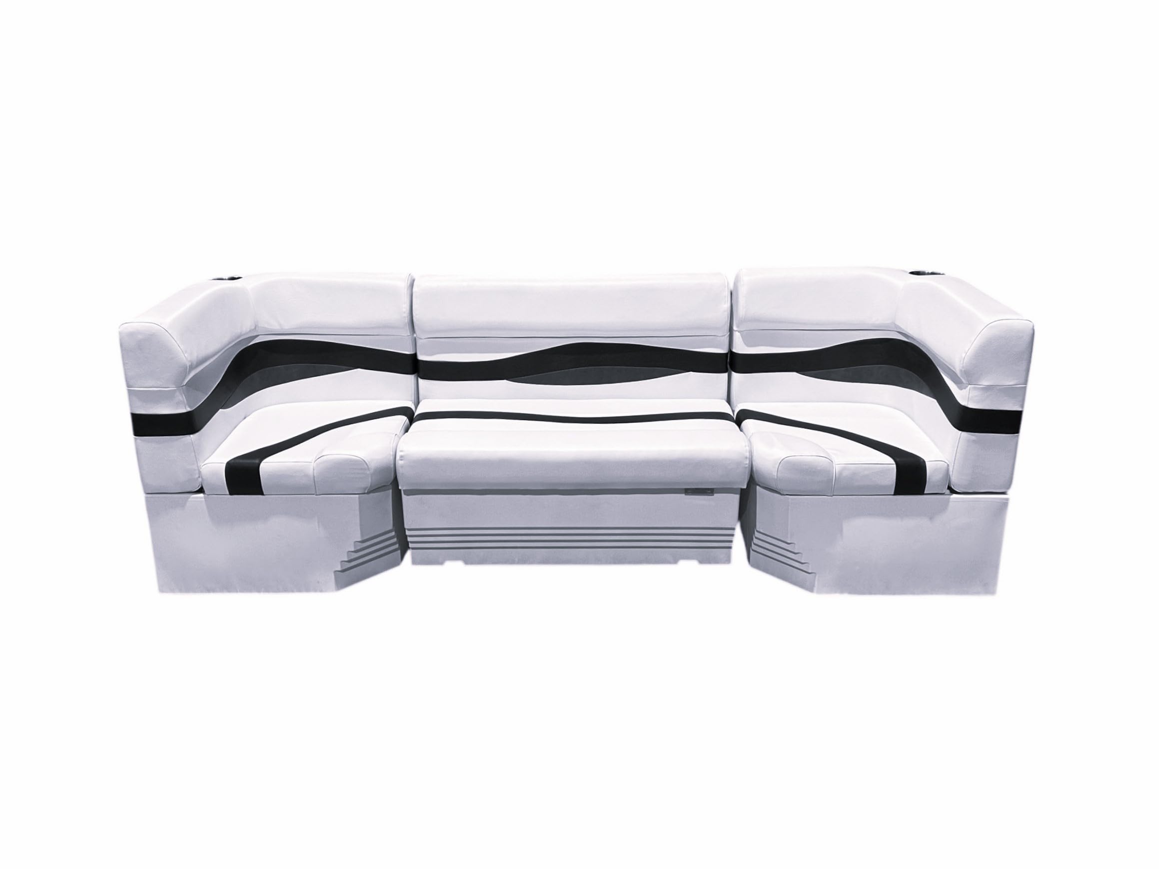 Horizon Manufacturing Elite Pontoon Furniture Set 6 PC Elite 008 (Gray/Navy/Blue)