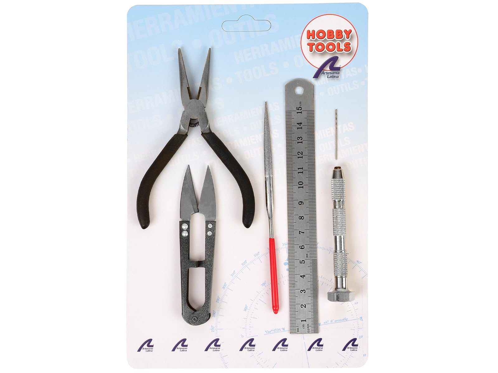 Artesanía Latina - Basic Set of Modeling Tools N3 - Model 27050N - Tools Kit for Model Building and Handicrafts in Wood