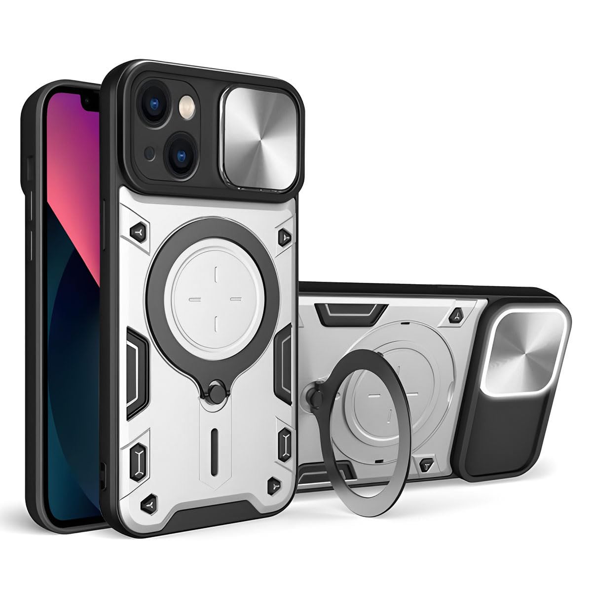 See full amazon price history chart for LIRAMARK Case Compatible with Apple iPhone 13 (6.1 inch) with Stand & Slider Camera Military Grade Drop Protection (Siliver) LIRAMARK Case Compatible with Apple iPhone 13 (6.1 inch) with Stand & Slider Camera Military Grade Drop Protection (Siliver) (B0CHP9VXDB) Amazon Price History, Amazon Price Tracker