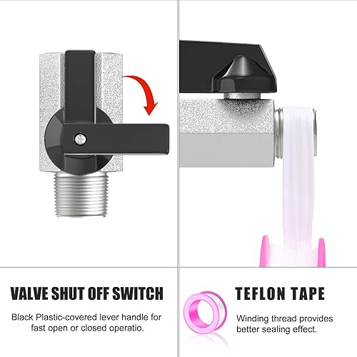 Miniatura 6 de MEANLIN Filtro de humedad para compresor de aire, filtro de línea de aire de drenaje automático AC2010-02D, entrada NPT de 14 pulgadas con calibre