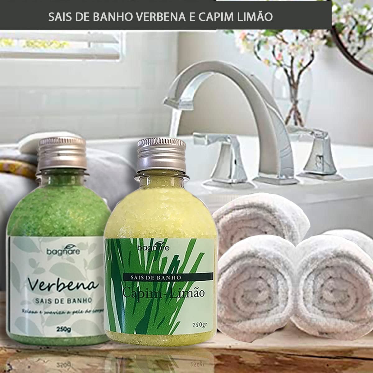 Sais De Banho Para Banheira Relaxante Capim Limão E Verbena em promoção! Veja a oferta e mais achadinhos de Esfoliantes & Sais de banho 5 Hoje é o melhor dia para comprar Sais De Banho Para Banheira Relaxante Capim Limão E Verbena com aquele preço maroto! Promoção! Aproveite a oferta! 5