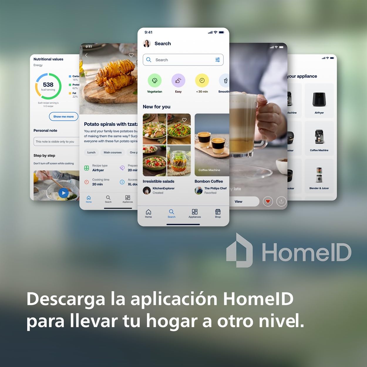 Philips accesorio para freidora de aire XXL - Kit de Pizzas, Acero Cromado | Accesorio Airfryer 6.2L y más, Accesorio para pizzas hasta 26 cm, apto para lavavajillas, app de recetas HomeID (HD9953/00)