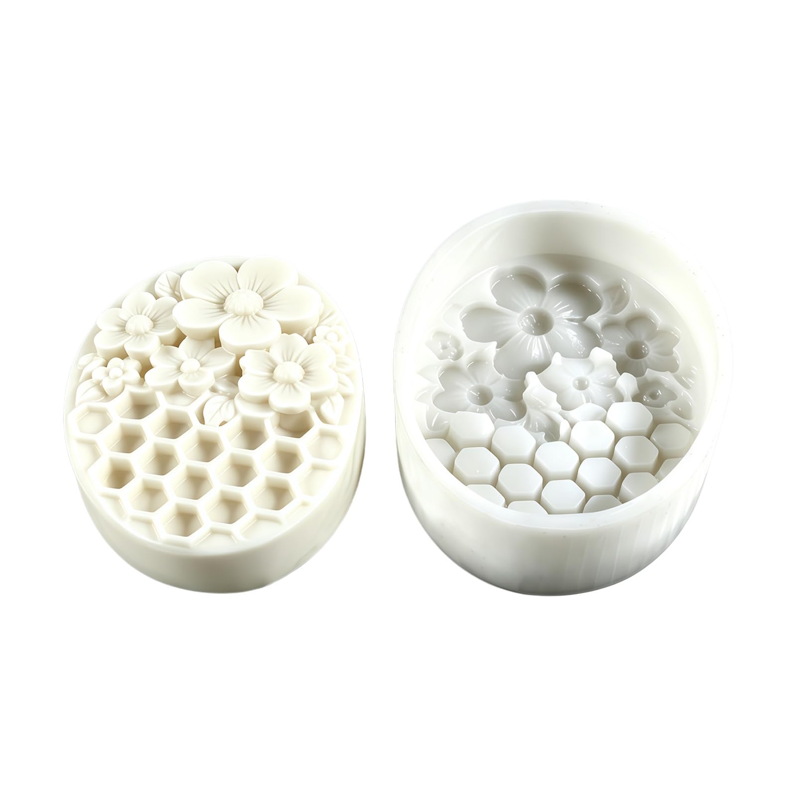 Tsophreniq Embossing Silicone Soap Mold Food Grade Silicone for Making Soap Chocolae Baking Flower Shape Molds