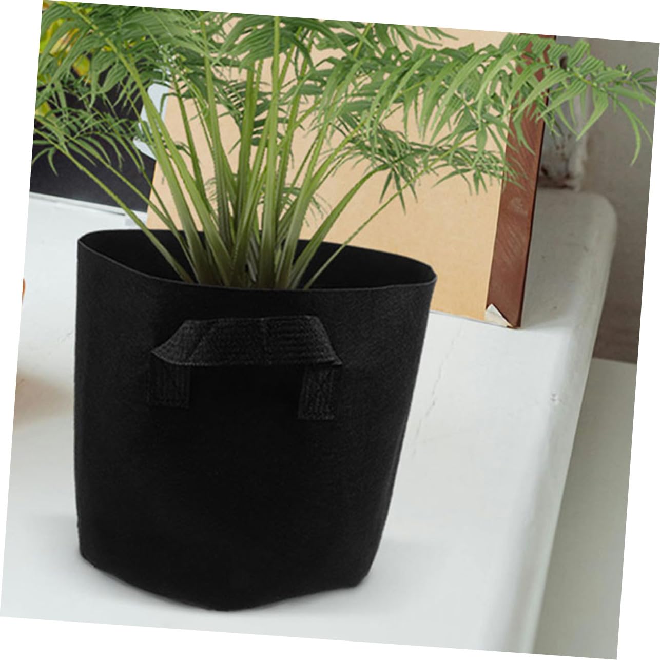 UPKOCH 5piezas Cultivo de Plantas Macetas de No Tejida Asas Gran Capacidad para Jardín Exterior Bolsas para Cultivo de Patatas Transpirables Color