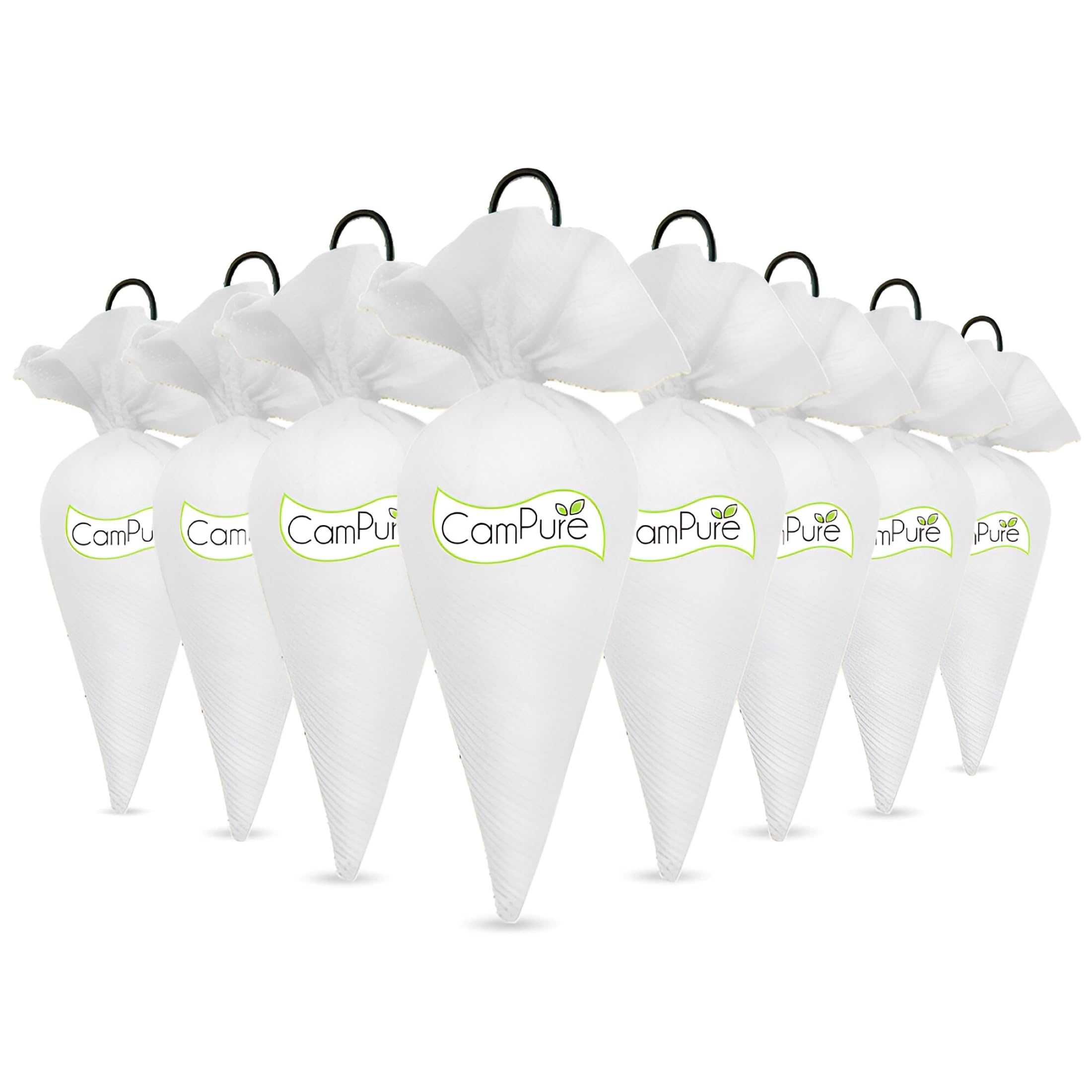 CamPure Camphor Cone (Bhimseni) Pack Of 8-100% Organic | Air Freshener for Car, Wardrobe, Office Cabin's, Drawers, Travel Bag & Bathroom