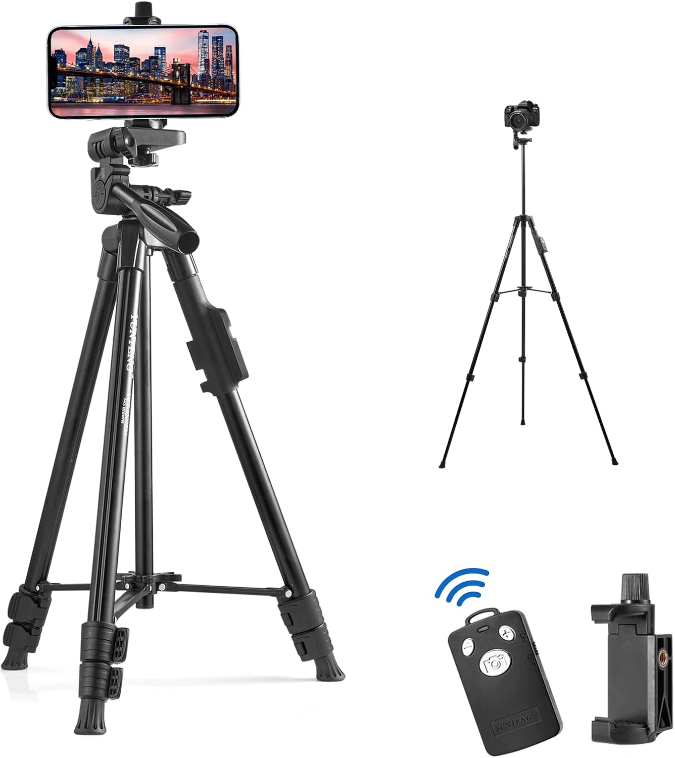 PHOCAR Tripod for Camera, Cell Phone Tripod Stand with Remote Control