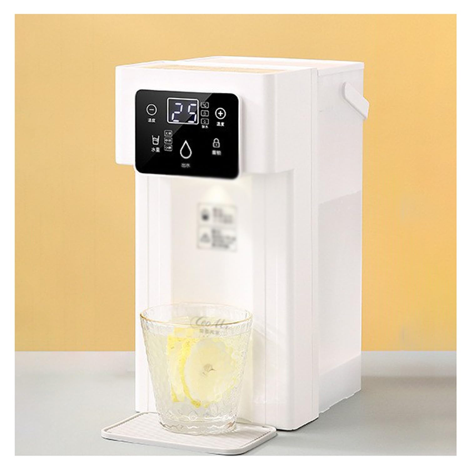 SaCLi Dispenser acquaDistributore di Acqua Potabile Diretto da Tavolo con Display Doppio/Singolo a Riscaldamento rapido Portatile per Uso Domestico, Piccolo, in Tre Secondi, Bianco/Verde(Color:d)