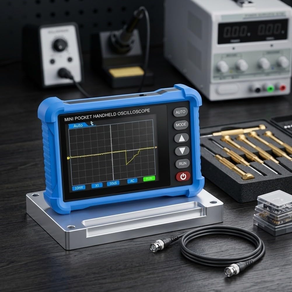 Oscilloscopio Digitale per portatile 250KHz 2.8" Auto Setup Oscilloscopio(HP-250K)