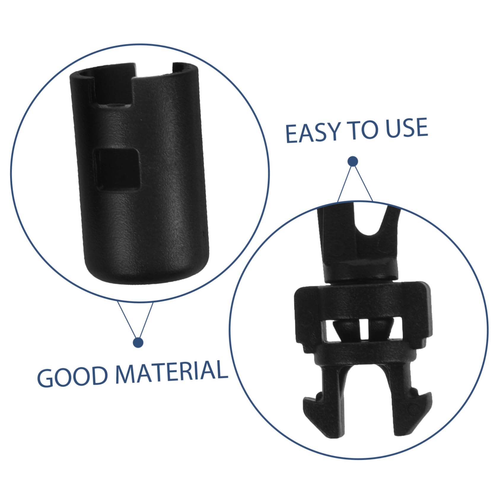 NULYLU 20pcs Elastic Cord Hook Adjustable Fixing Buckle Boat Tie Hook Kayak Mooring Hook Paddle Fixed Buckle Practical Mooring Hook Boat Dock Hook Outdoor Boat Supply Paddle Fixing Straps