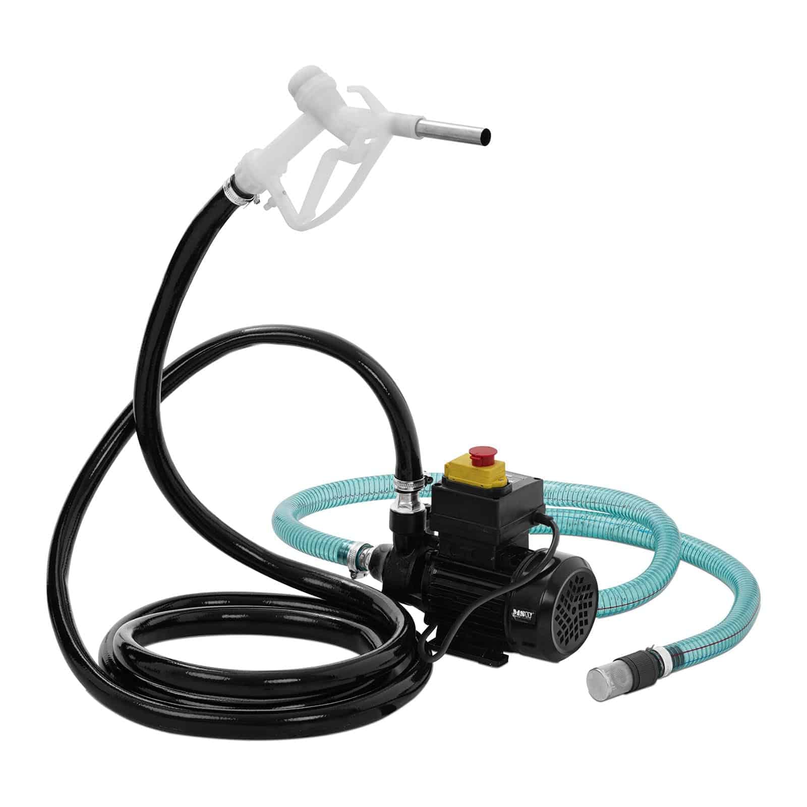 MSW Pompa Contalitri Gasolio Pompa Travaso Gasolio MSW-OP40S (40 l/min, Con accessori, 3.500 giri/min, Ferro, 370 W)
