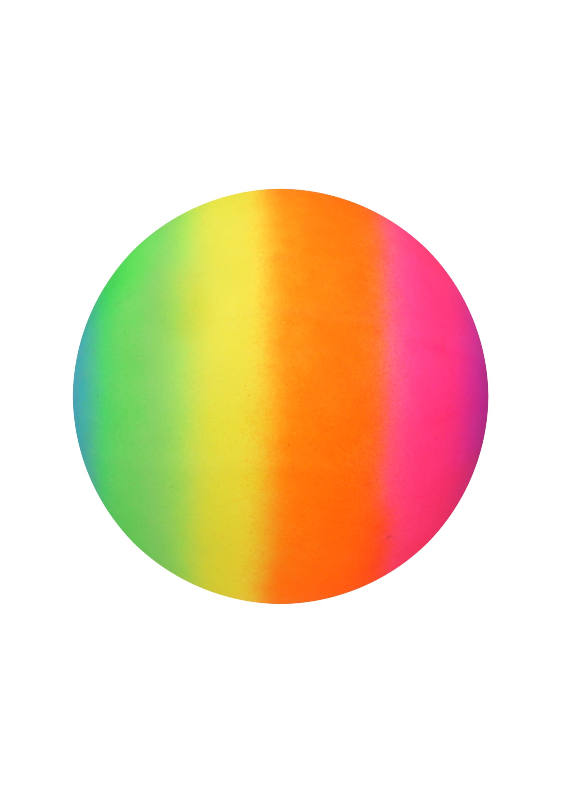 HENBRANDT 12x Rainbow PVC Inflatable Ball 25cm - Vibrant Multicolour Play Ball for Children Adults Indoor Outdoor Sports Beach Party Fun Activities