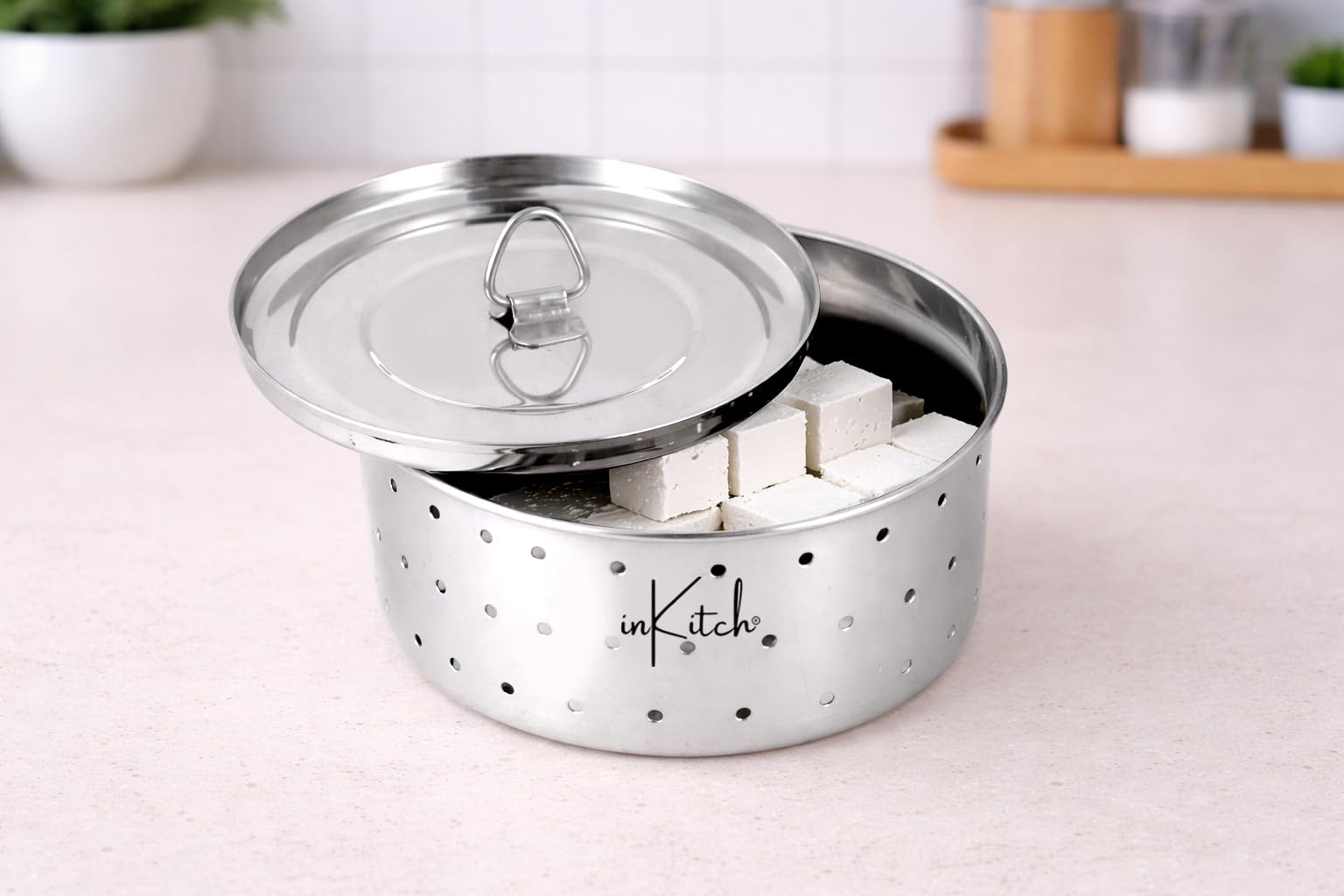 Stainless Steel Paneer Press - Make Homemade Cheese -12
