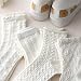 Tyadorw 5 Pair White Cute Ankle Socks for Women Coquette Cable Knit Long Cotton Lace Ruffle Frilly Cottagecore FLoral Socks (White-1,One Size)