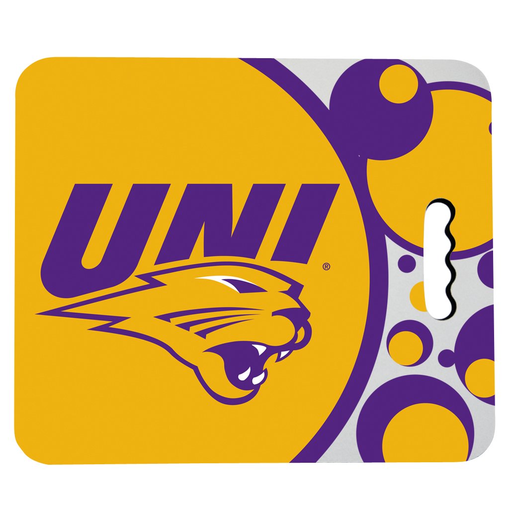VictoryStore Outdoor Seat Cushions - University of Northern Iowa Stadium Seat Cushion - Circles Design