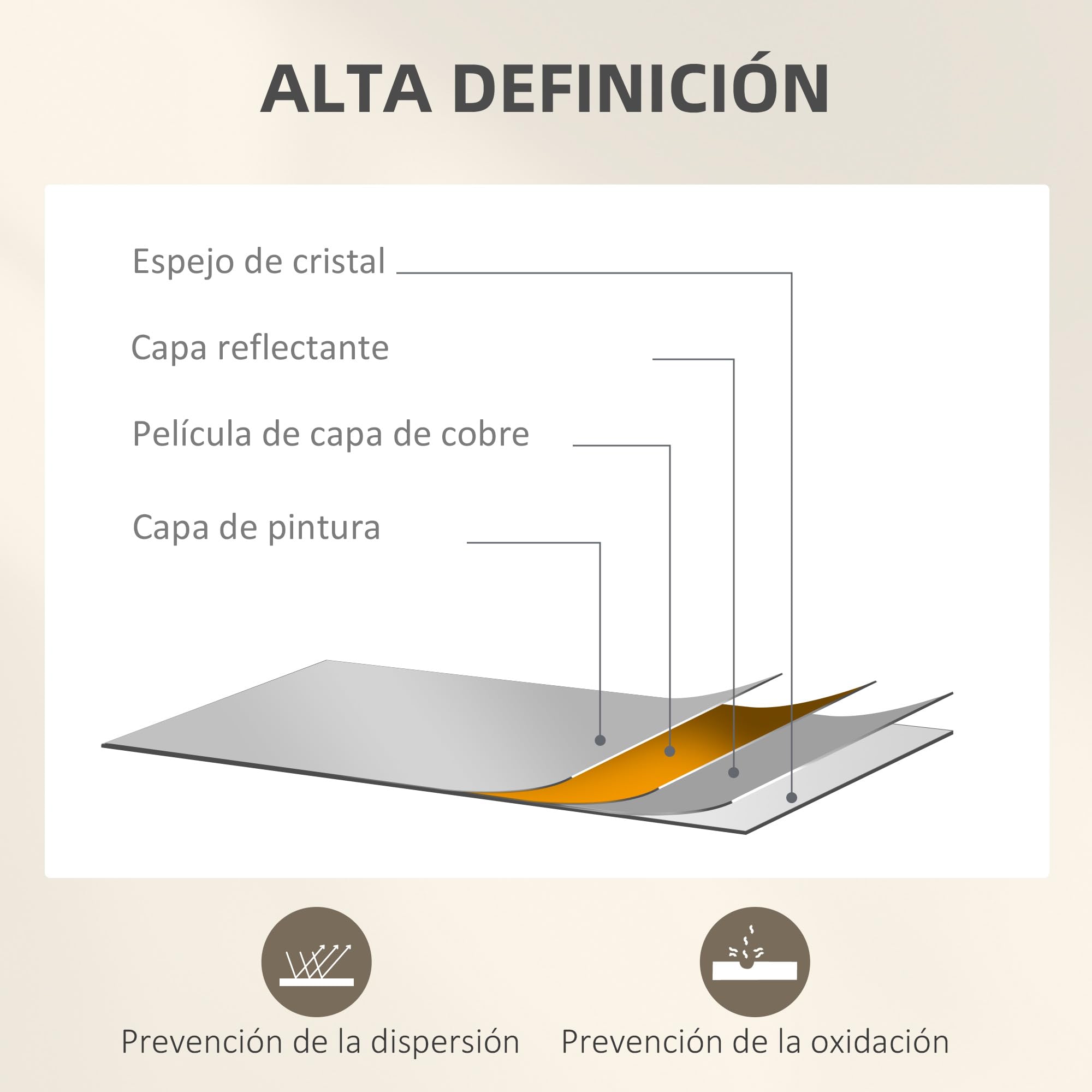 HOMCOM Espejo Decorativo de Pared Espejo de Ventana 30x120 cm Dorado