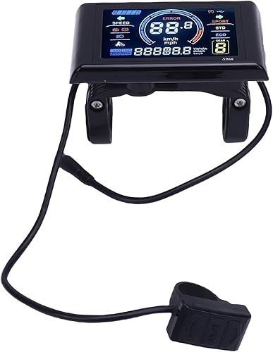 Electric Bike LCD Display, High Definition Cycling Computer with Smart Chip for DC24V 36V 48V E Bike