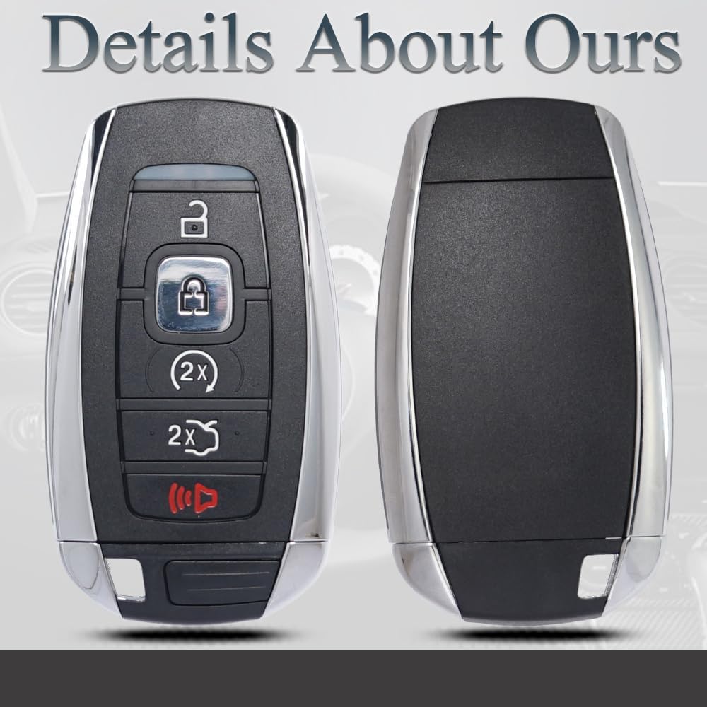 Smart Key Fob Keyless Entry Fits for Lincoln Continental MKC MKX MKZ Navigator Nautilus 2017-2022 Remote Control Key Replacement 5 Button M3N-A2C940780 164-R8154
