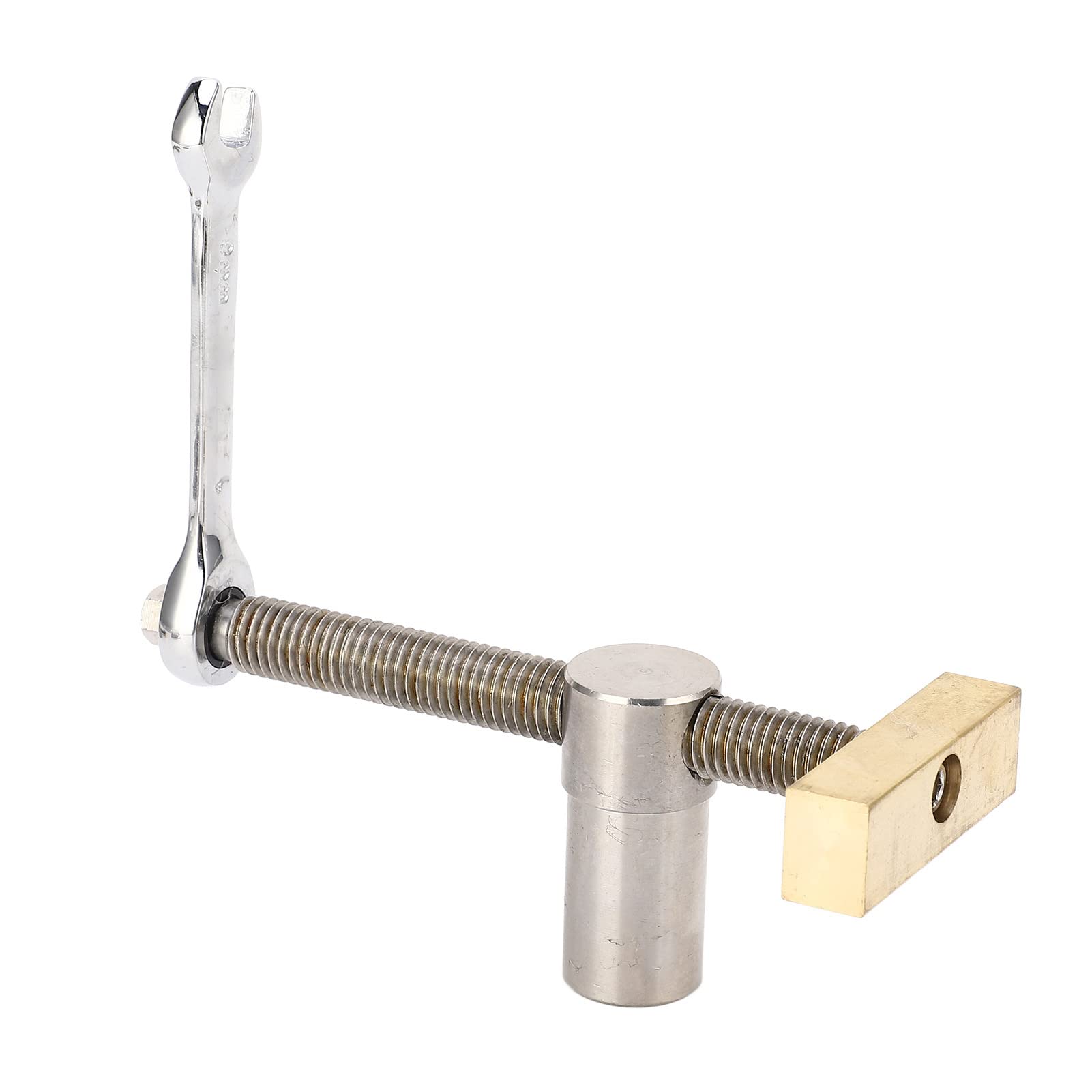 Juego de abrazaderas de escritorio para carpintería profesional, herramienta de fijación de banco de trabajo de latón y acero inoxidable ajustable de alta resistencia para p (19mm)