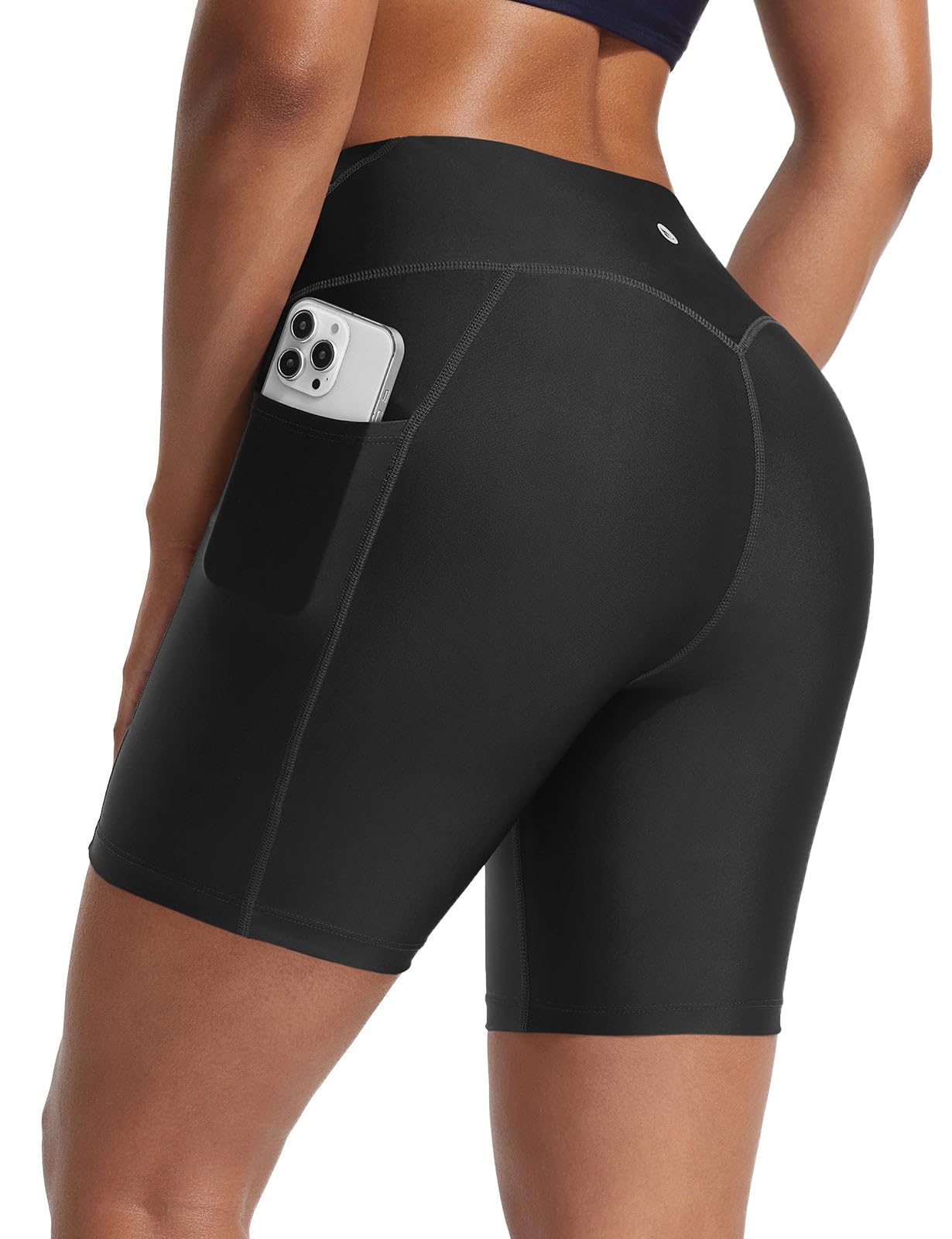 baleaf Bañador para mujer, cintura alta, control de abdomen, UPF50+