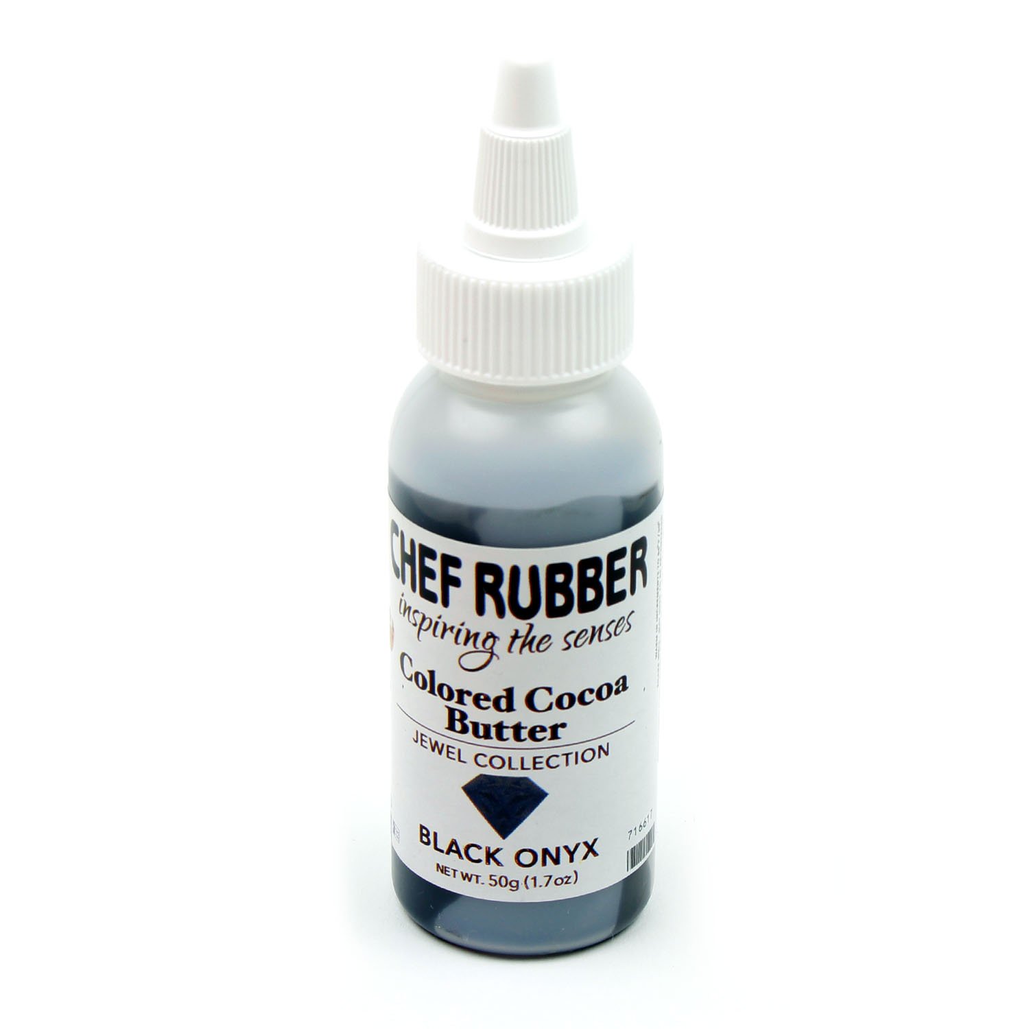 Chef Rubber Cocoa Butter, Jewel Collection - Black Onyx, 1.7 Ounce