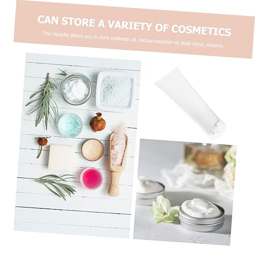 Miniatura 4 de STAHAD Rodillo de masaje con manguera de rodillo para masaje, botella vacía, rodillo de jade para cara para cara para cara, botellas enrollables,