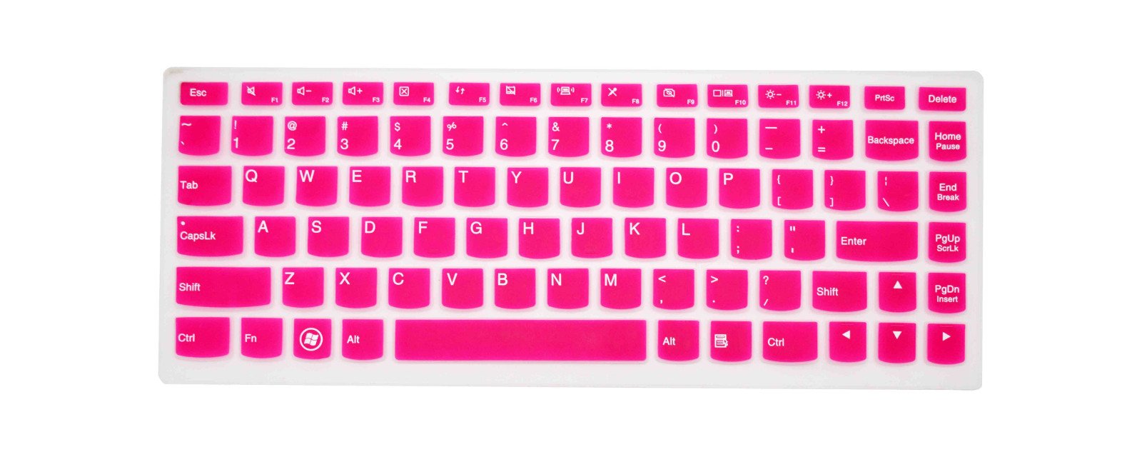 PcProfessional Hot Pink Ultra Thin Silicone Gel Keyboard Cover for Lenovo Yoga 700 14