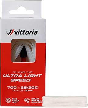 Vittoria Bike Tubes - Ultra Light Speed TPU Inner Tube - Compatible with Disc Brake Wheels Only