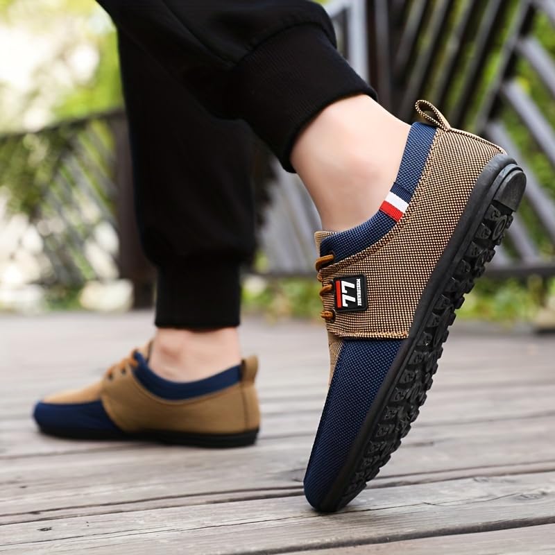 Men's Low Top Casual Shoes for Outdoor Street Walking Traveling - Non Slip Comfy Breathable Retro Sneakers for All Seasons4