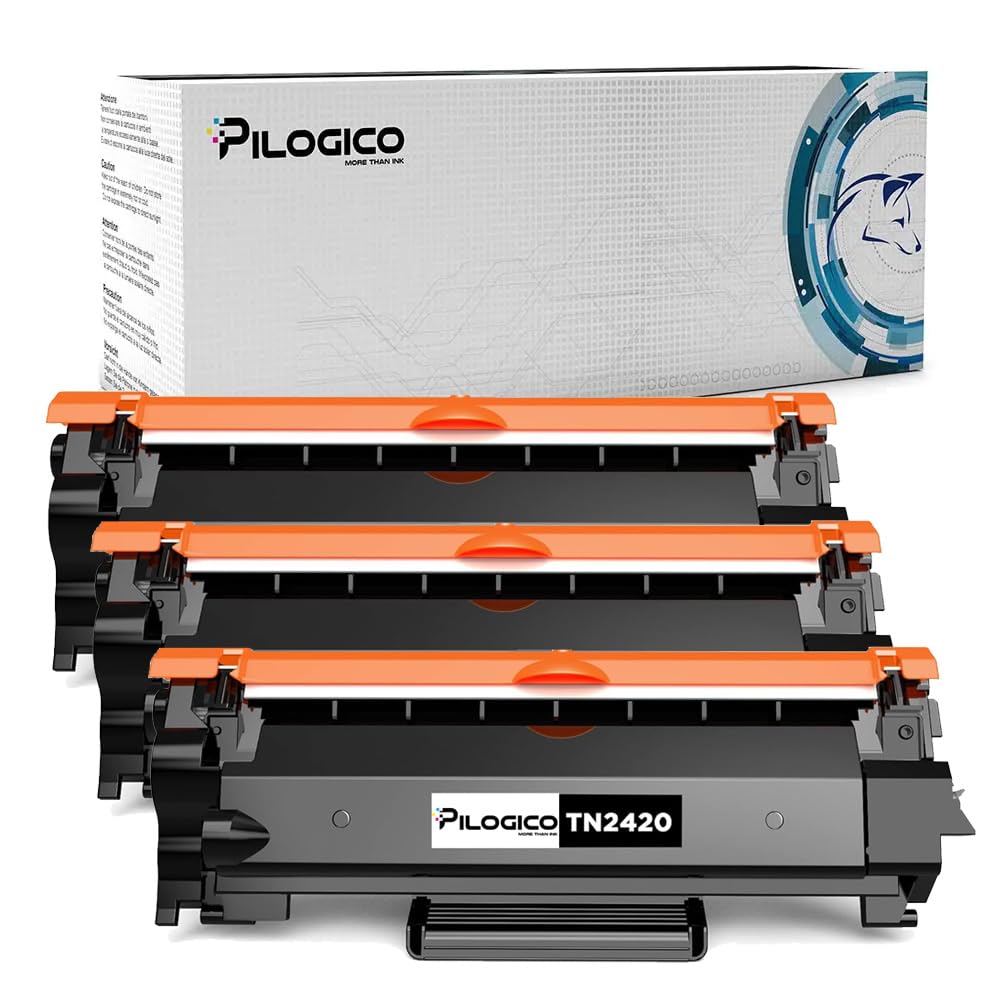 3 Toner TN2420 Compatibili per Brother MFC L2710DW L2710DN MFC-L2710DW MFC-L2710DN MFC-L2750DW HL-L2350DW DCP-L2510D DCP-L2530DW TN 2420 TN-2420 TN2410 Nero 3-pack