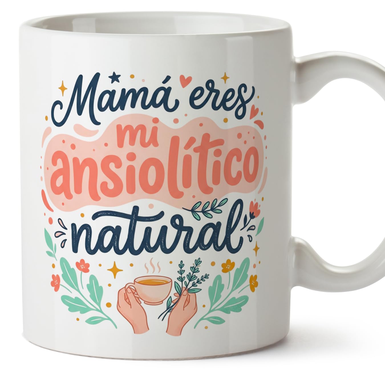 MUGFFINS Taza mamá con frase Para la mejor mamá del mundo en Español | regalo madre | 330 Ml 11 oz | Idea original para regalar | progenitores v3 — view 64