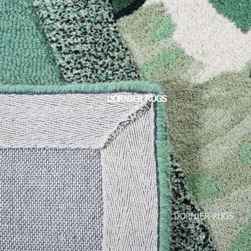 Image of 8x12 Ft Wool Tufted Carpet - Extra Large Handmade Wool Rug for Spacious Bedrooms & Living Rooms