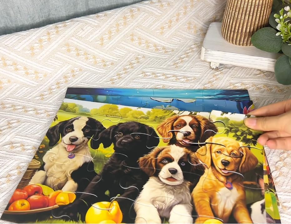 Miniatura 7 de Paquete de 4 rompecabezas de piezas grandes de 16 y 35 para personas mayores, productos de demencia para ancianos, actividades de Alzheimer para