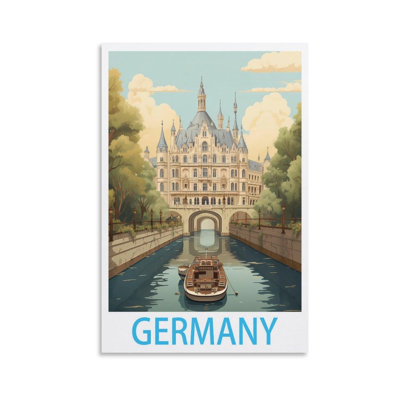 Metal Sign Tin Sign,Germany,Wall Art Decorative Plaque Decor for Home Livingroom Bedroom Cafes Coffee Bars Decoration Gifts 30x30cm